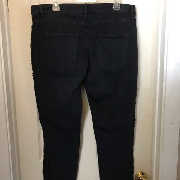 Karl lagerfeld black skinny ankle cropped jeans plus size 16 - Picture 4 of 6